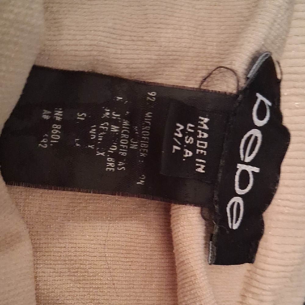 Bebe Light Beige Knit Top
